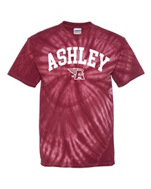 Ashley High School Maroon Tie Dye T-Shirt - Orders due Friday, September 15, 2023